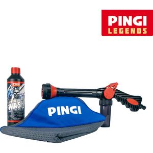 Pingi Car Care Schoonmaakset Auto met Spuitpistool, XXL Droogdoek en Active Foam Wash / [voordeelset]