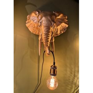Countryfield - Wandlamp Olifant - Goud - Dierenlamp