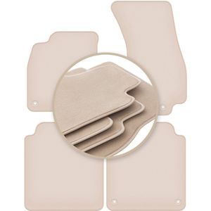 Premium beige vloermatten voor: Audi A8 D5 LONG 2017-2022