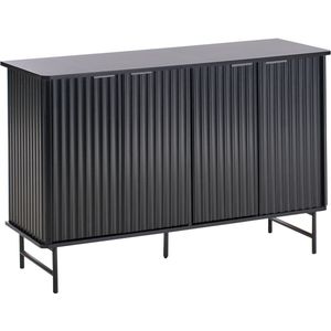 Sideboard - Zwart - MDF - IJzer - Modern Ontwerp