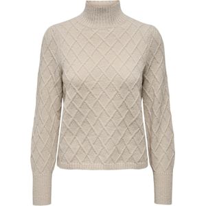 Jacqueline de Yong Trui Jdysigrid Life L/s Puff Sleeve Pull 15300330 Cement Dames Maat - XS