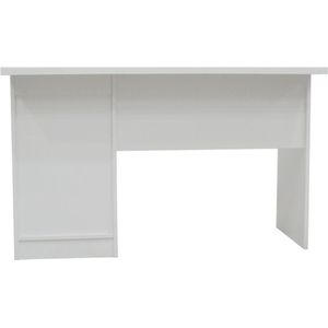 Bureautafel 'Milou' 1 lade 1 deur Wit, Structuur , decor Wit