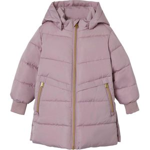 name it NMFMUSIC LONG PUFFER JACKET TB Meisjes Jas - Keepsake Lilac - Maat 104