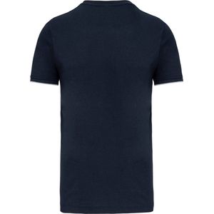 T-shirt Heren L WK. Designed To Work Ronde hals Korte mouw Navy / Silver 65% Polyester, 35% Katoen