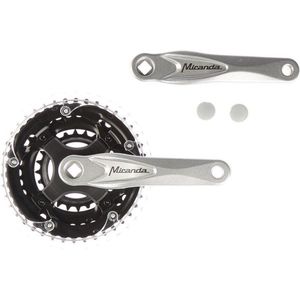 Miranda Crankstel Set 24-34-42t 170 Mm Zilver/zwart