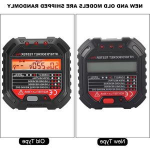 Stopcontacttester HT107D EU90‑250V 45-65Hz - Detectie van Stopcontactdraadverbinding - Netspanningsfoutcontrole & Gereedschapsdetector met Digitaal LCD-display