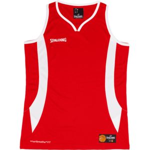 Spalding Jam Basketbalshirt Dames - Rood / Wit | Maat: S