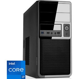 Intel Desktop PC met Core i7 - 16GB RAM - 480GB SSD - WiFi - Bluetooth - Windows 11 Pro (RN-370243)