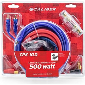 Caliber Audio Kabelset voor Auto Versterker - 10mm2 Kabels voor 500 Watt versterkers (CPK10D)