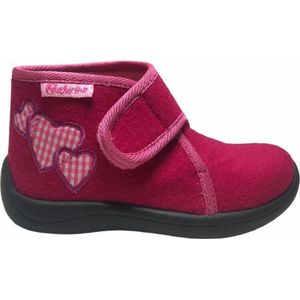 Naturino velcro 3 hartjes vilten pantoffel 7910 fuxia mt 27