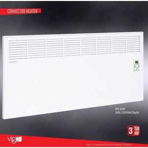 Ivigo - elektrische verwarming -kachel - 2000 watt - wit 90 x 45 x 8 cm tiptoets bediening wand en staande montage mogelijk, woonhuis, Tinyhouse, chalet, verhuur, kantoor, werkruimte, behandelruimte