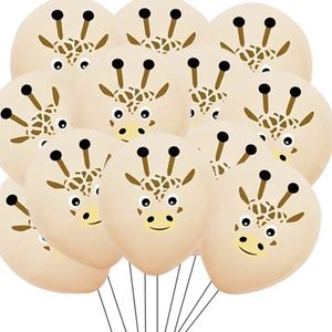 Giraf Ballonnen - dieren ballonnen - 10 stuks - Jungle Thema Ballonnen - Feestversiering / Verjaardag Versiering / Feestpakket - Dieren / Safari Ballonnen Set - Giraf Ballonnen Set