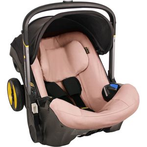Ukje Autostoelhoes - Geschikt voor Doona Autostoel en Kinderwagen - Hoes - Roze - perfect fit - zacht katoen