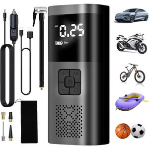 Dictien Electric Bicycle Pump, 150 PSI, 6000 mAh, Portable Mini Bicycle