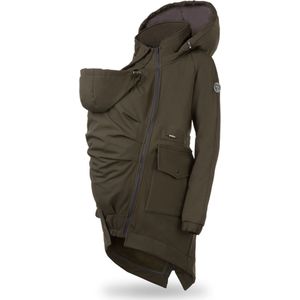 Fun2bemum Parka Softshell zwangerschapsjas en draagjas - Khaki - S