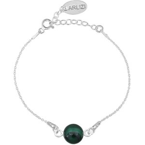 ARLIZI 2180 Armband groen malachiet - sterling zilver - 20 cm