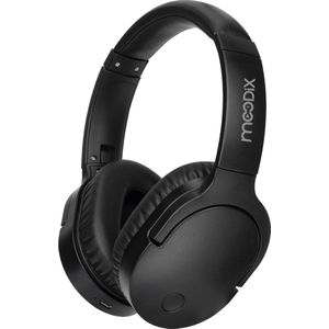 Moodix Draadloss Koptelefoon - On-Ear Hoofdtelefoon met Bluetooth 5.3 – Active Noise Cancelling – 18 uur batterijdurr – Compatibel met iOS en Android - Zwart