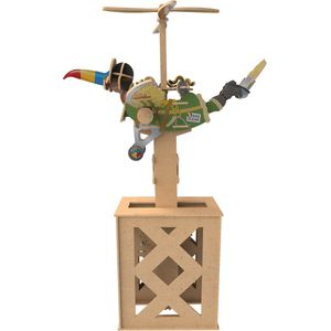 Ilo Build 3D Mechanische Houten Modelbouw Birdman, 0302, 26x25x42,5cm