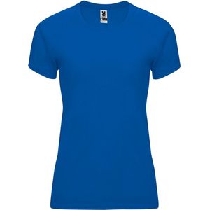 Kobaltblauw dames sportshirt korte mouwen Bahrain merk Roly maat S