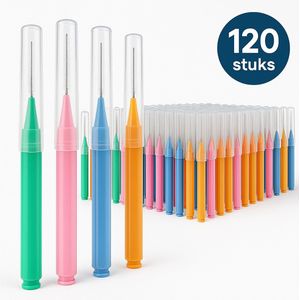 Bolke® - 120 stuks - tandenstokers - ragers mondverzorging - raggers - tandenstokers extra dun - ragers - verschillende kleuren
