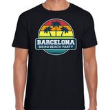 Barcelona zomer t-shirt / shirt Barcelona bikini beach party voor heren - zwart - Barcelona beach party outfit / vakantie kleding / strandfeest shirt M