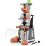 Princess 202045 Easy Fill Slow Juicer - Extra grote trechter - Hoge sapopbrengst - Juicer - Zilver - Zwart