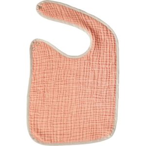 Quax Natural Muslin Tetra Slabbetje Recto Verso - 27x25cm - Abricot/ecru