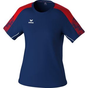 Erima Evo Star T-Shirt Dames - Marine / Rood | Maat: 40