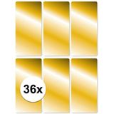 Gouden etiketten 36 stuks - Gouden stickers 36 stuks