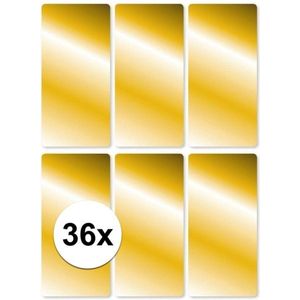 Gouden etiketten 36 stuks - Gouden stickers 36 stuks