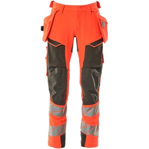 Mascot Accelerate Safe Broek met spijkerzakken 19031-711 - hi-vis rood/donkerantraciet