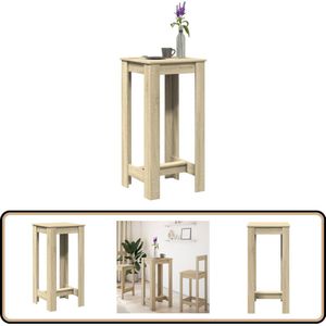 vidaXL Bartafel - 51x50x103,5 cm - Sonoma eikenhout Bartafel - Houten Tafel - Lounge Tafel - Eetkamertafel - Sonoma Eiken