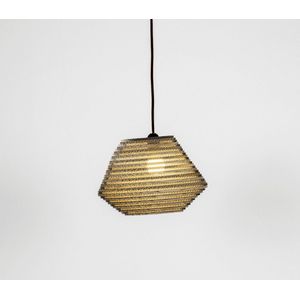 Kartonnen Ottersum Lamp - Kartonnen hanglamp - E27 fitting - 35x26x24 cm - Lampenkap - KarTent