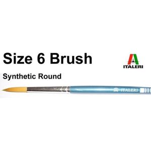 Italeri - 6 Brush Synthetic Round (Ita51209) - modelbouwsets, hobbybouwspeelgoed voor kinderen, modelverf en accessoires