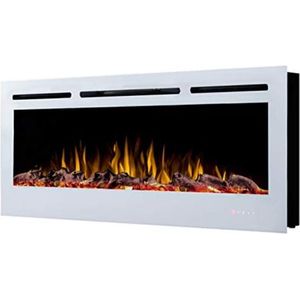 Elektrische kachel sfeerhaard - Elektrische kachel sfeer haard - 128 cm (50"")/Wit - 1500W