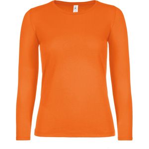 B&C #E150 Ladies' T-shirt long sleeves CGTW06T - orange - XS