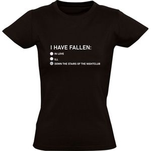 I have fallen Dames T-shirt | love | liefde | vrijgezel | uitgaan | nachtclub | club | grappig