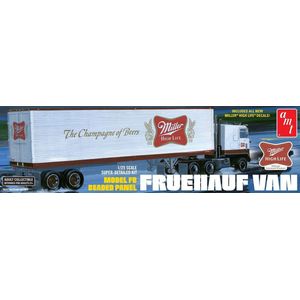 1:25 AMT 1234 Miller Beer Fruehauf 40 Semi Trailer Plastic Modelbouwpakket