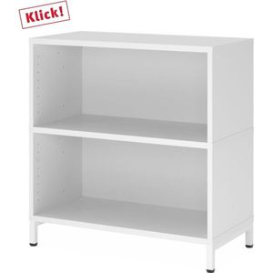 FlexWall | 2 OH | kast met sokkelframe - Wit