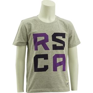 RSC Anderlecht t-shirt kids letters maat 122/128 (7 a 8 jaar) - Grijs