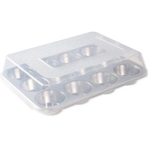 Muffinvorm met Deksel, 12 Cups, Aluminium - Nordic Ware | Naturals