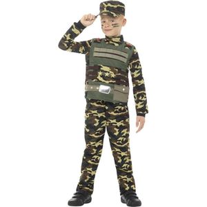 Militair camouflage uniform kostuum voor jongens - Verkleedkleding