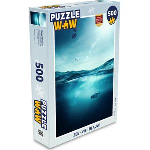 Puzzel Zee - Vis - Blauw - Legpuzzel - Puzzel 500 stukjes