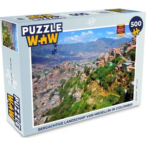 Puzzel Bergachtige landschap van Medellín in Colombia - Legpuzzel - Puzzel 500 stukjes