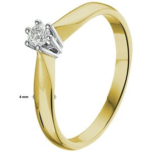 Ring Diamant 0.10ct H Si