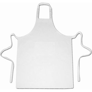 Homéé® Horeca suite Keukenschorten BBQ BIB Apron 240g. p/m2 - wit - 70x100 cm -  2 stuks