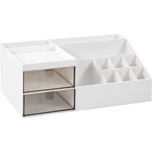 Multifunctionele make-up organizer - bureau-organizer - 1 stuk - wit