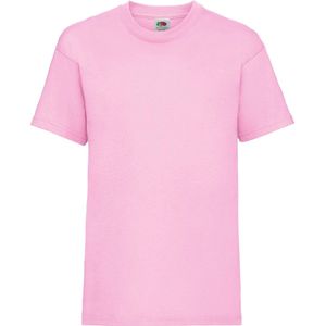 Fruit Of The Loom Kinder / Kinderen Unisex Valueweight T-shirt met korte mouwen (Licht Rose)