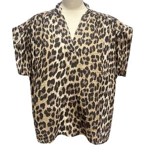 Dames Oversized shirt luipaard dames