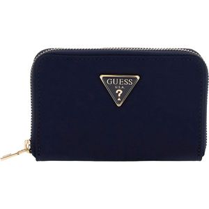 GUESS Portemonnee Eco Gemma SLG Small Zip Around Wallet Navy Donkerblauw